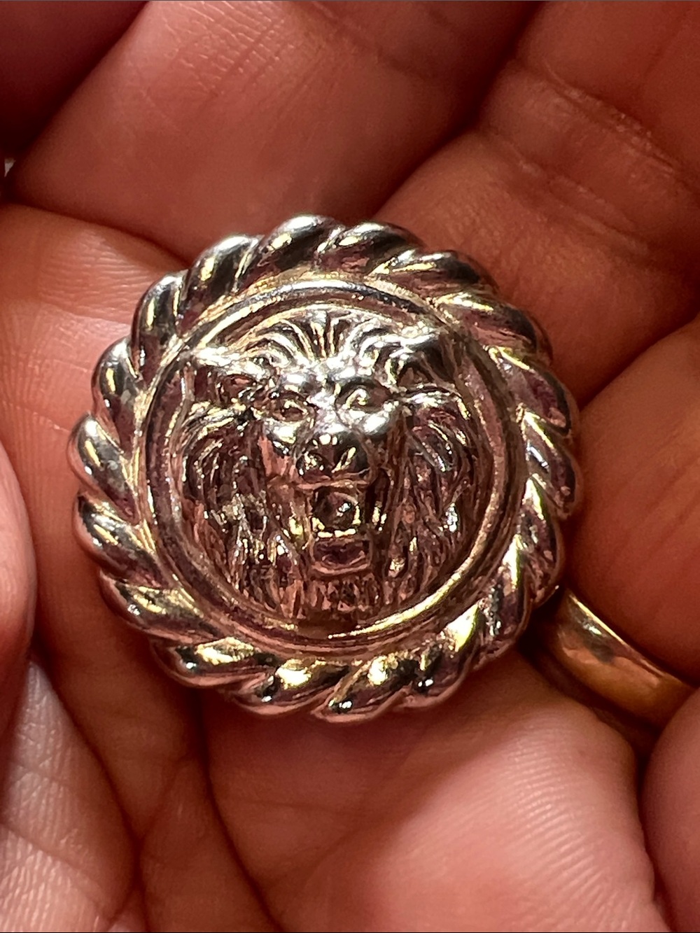Unbranded Silver Lion Face clip-on Earrings - Silver Tone - Picture 6 of 7